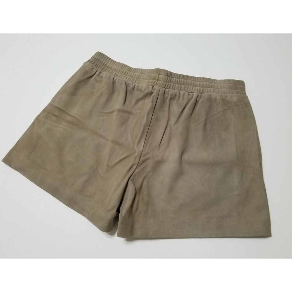 Vince Suede Leather Drawstring Boxer Shorts Concrete Beige NWT Size S $425 - Picture 5 of 11